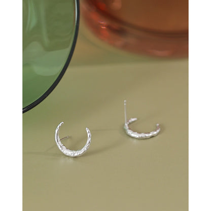 Women's Fashion Simple Sterling Silver Earrings-Jewearrings