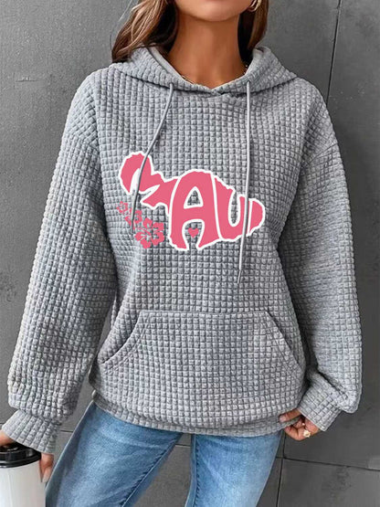 Full Size MAUI Graphic Drawstring Hoodie with Pocket-Jewearrings