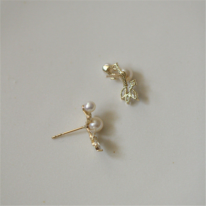 Sterling Silver Plated Stud Earrings-Jewearrings