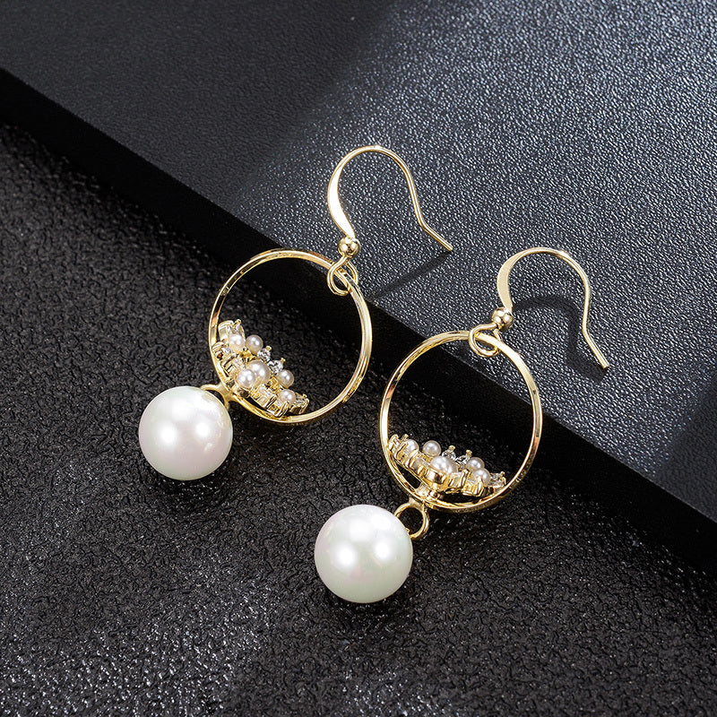 New Trendy Design Pearl Earrings Tassel Earrings-Jewearrings