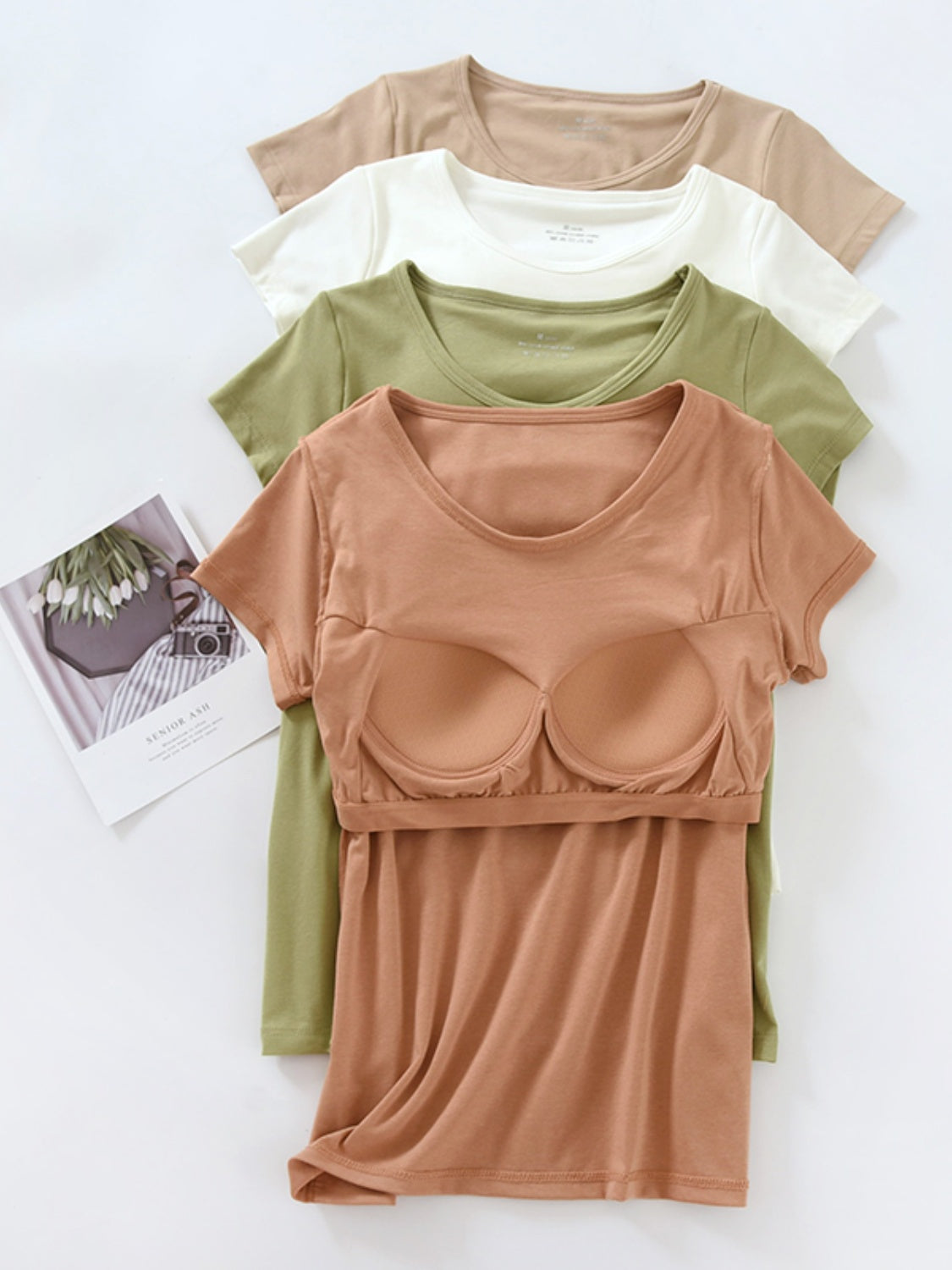 Round Neck Short Sleeve T-Shirt-Jewearrings