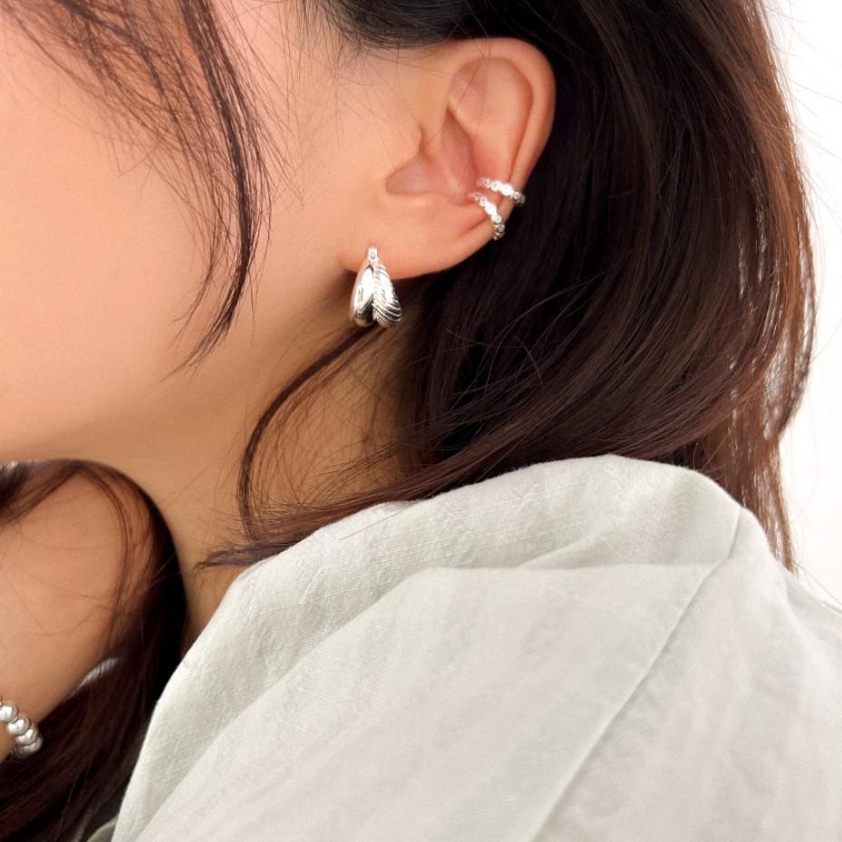 Simple Fashion 925 Sterling Silver Double Stud Earrings For Women-Jewearrings