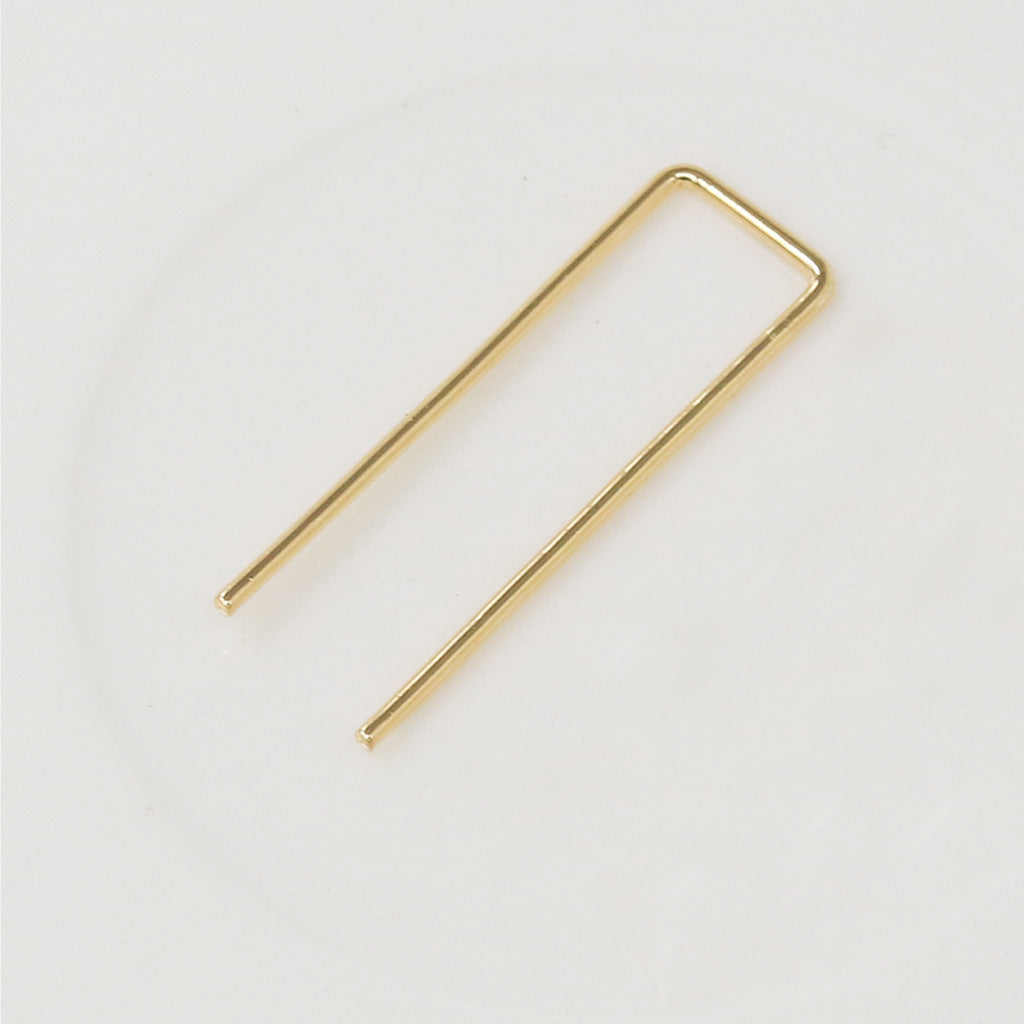 Simple Earrings Rectangular Hollow Ear Clip-Jewearrings