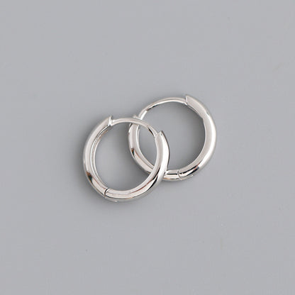 Women's Sterling Silver Ear Buckle Earrings-Jewearrings