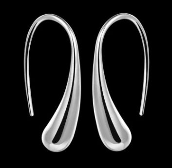 AliExpress explosion earrings Foreign trade European and American silver earrings Fashion creative ear hooks-Jewearrings