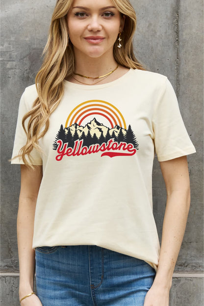 Simply Love Full Size YELLOWSTONE Graphic Cotton Tee-Jewearrings