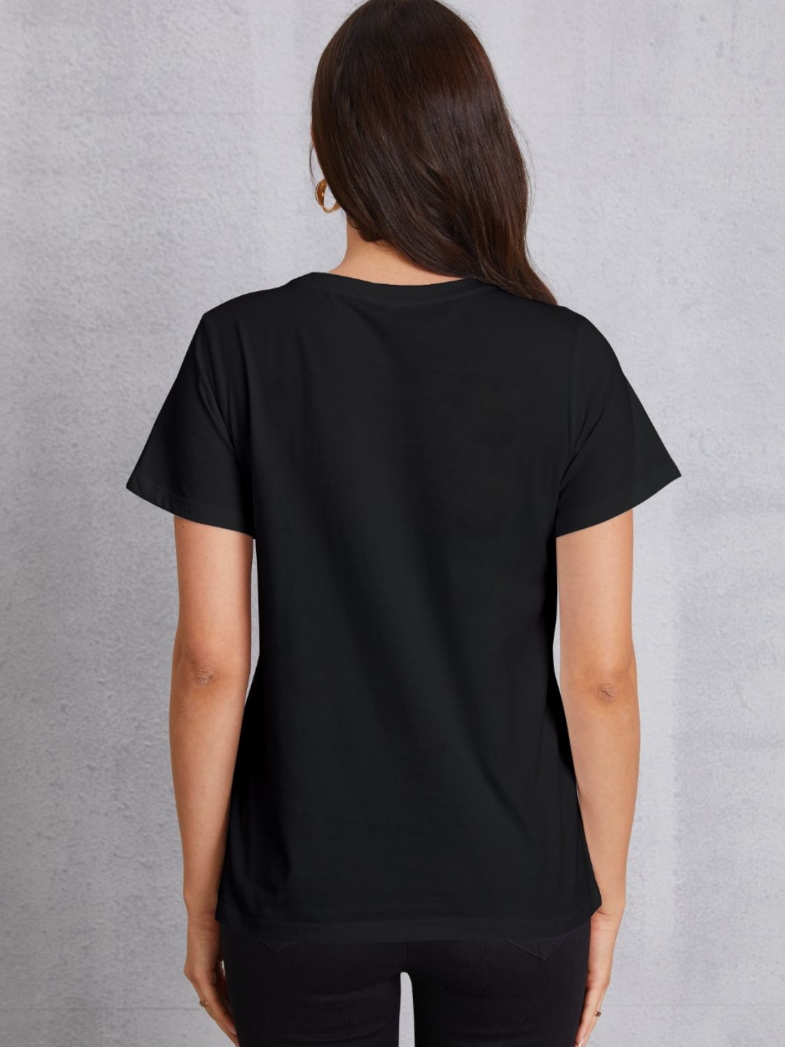 Round Neck Short Sleeve T-Shirt-Jewearrings