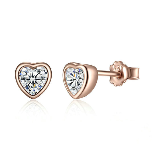 S925 sterling silver stud earrings-Jewearrings