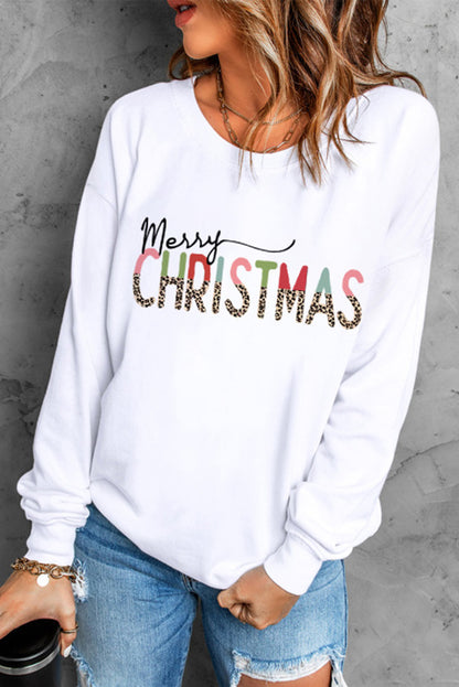 MERRY CHRISTMAS Graphic Sweatshirt-Jewearrings