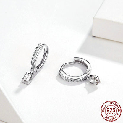 S925 Sterling Silver Fashion Zircon Earrings-Jewearrings