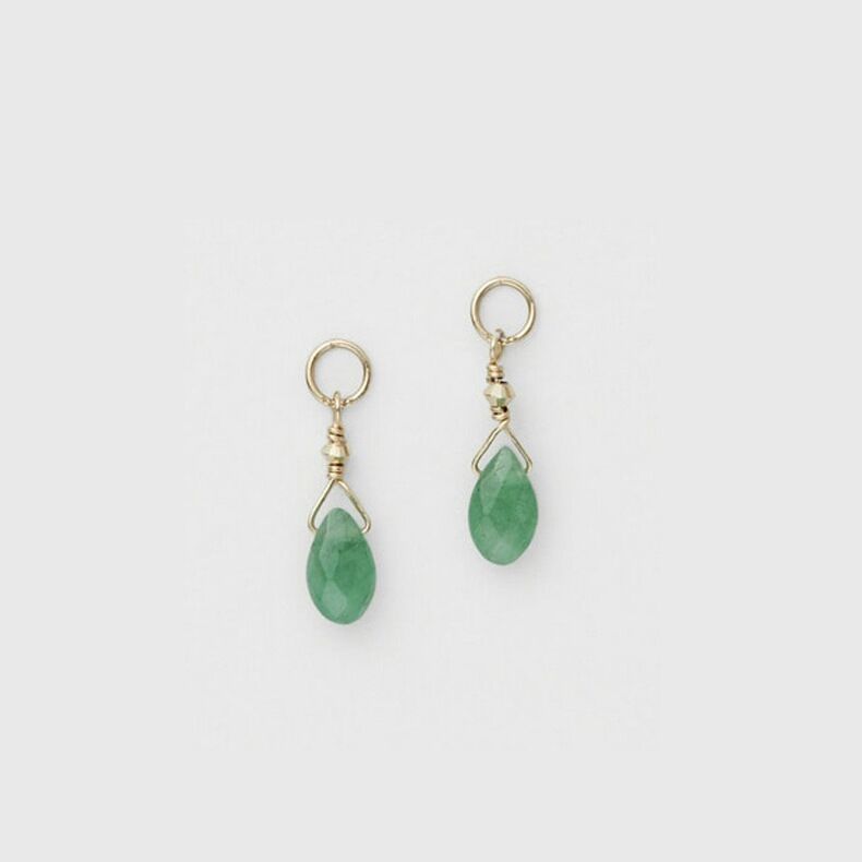 S925 Sterling Silver Green Chalcedony Earrings-Jewearrings