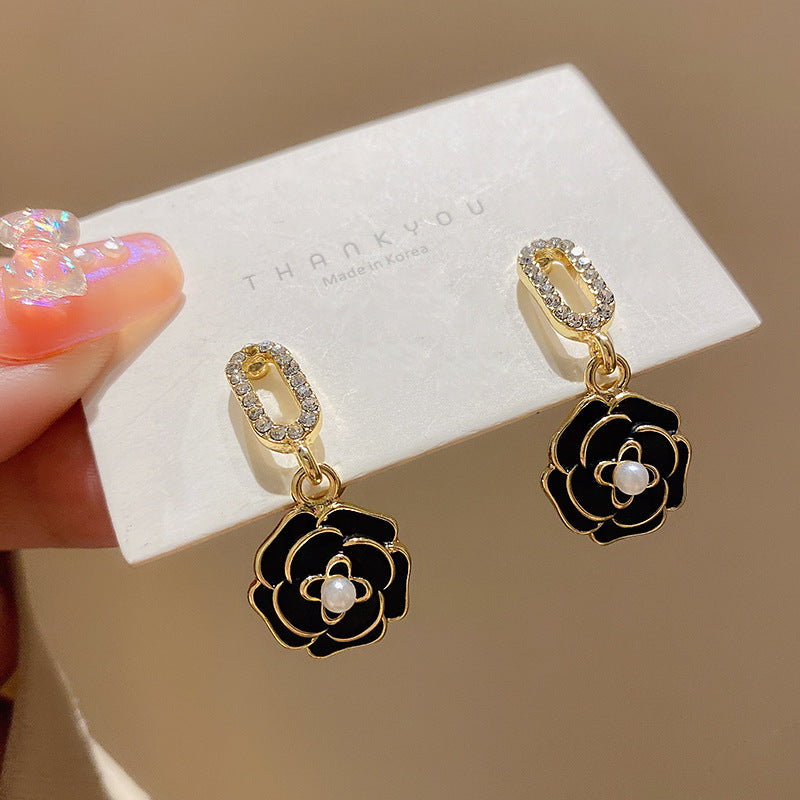 Women's Fashion Temperament Pearl Vintage Earrings-Jewearrings