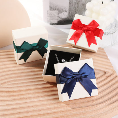 Bow Necklace Earrings Packaging Gift Box-Jewearrings