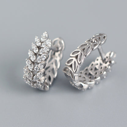 Women's European And American Light Luxury High-end Silver Earrings-Jewearrings