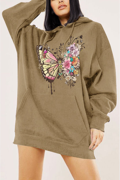 Simply Love Simply Love Full Size Butterfly Graphic Dropped Shoulder Hoodie-Jewearrings