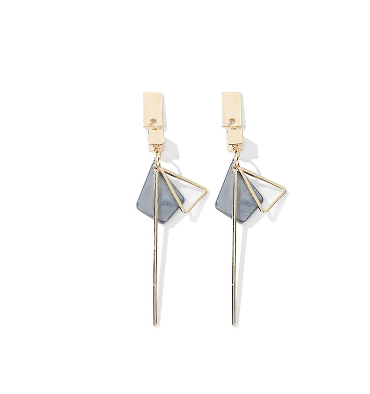 Long style stylish earrings web celebrity earrings with silver needle earrings-Jewearrings