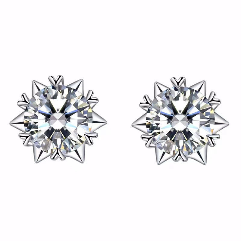 Women's Fashion Personality Moissanite Stud Earrings-Jewearrings