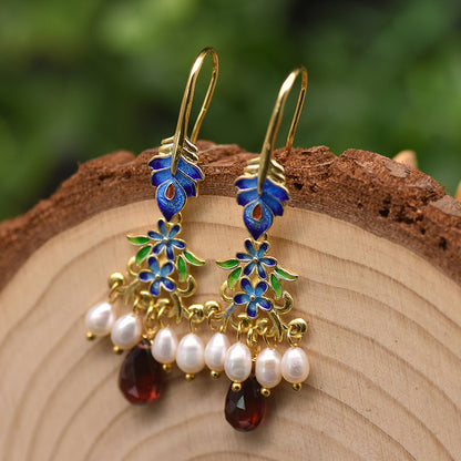 Women's Fashion Vintage Pearl Earrings-Jewearrings