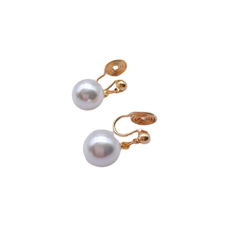 Retro Simple Temperament Small Fragrant Style Pearl Earrings-Jewearrings