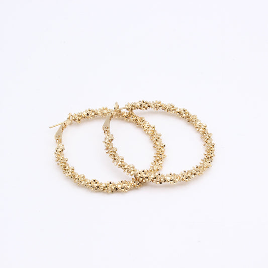 Irregular geometric hoop earrings-Jewearrings