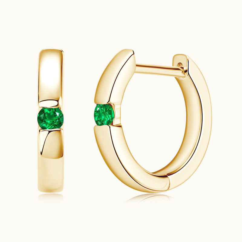 Women's Fashionable All-match Emerald Earrings-Jewearrings