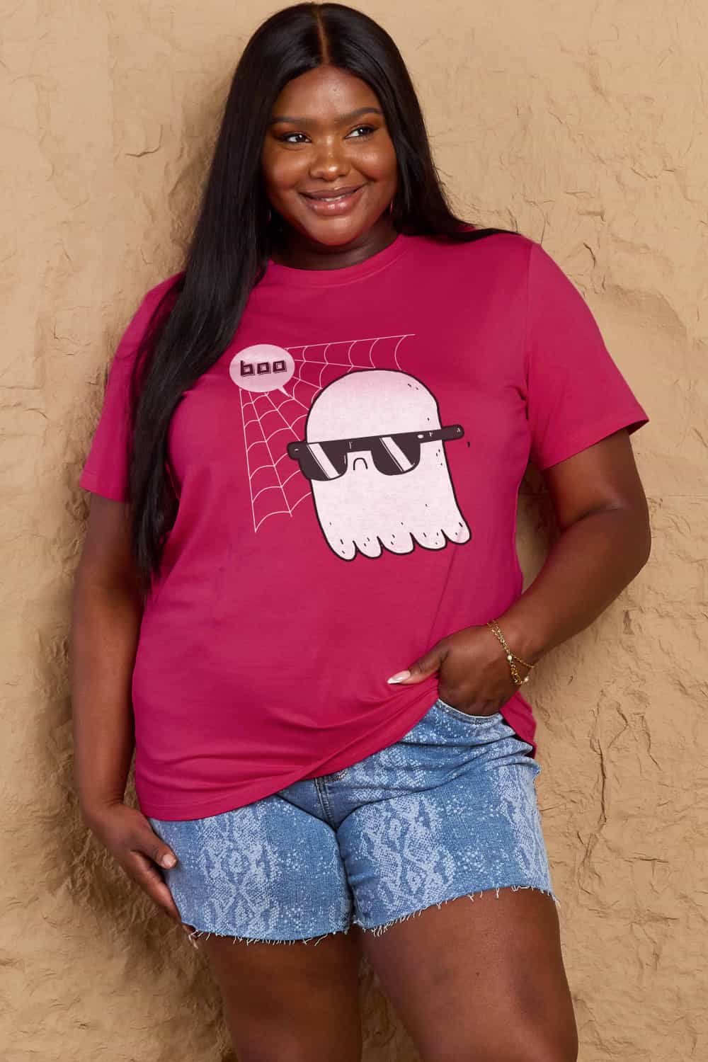 Simply Love Full Size BOO Graphic Cotton T-Shirt-Jewearrings