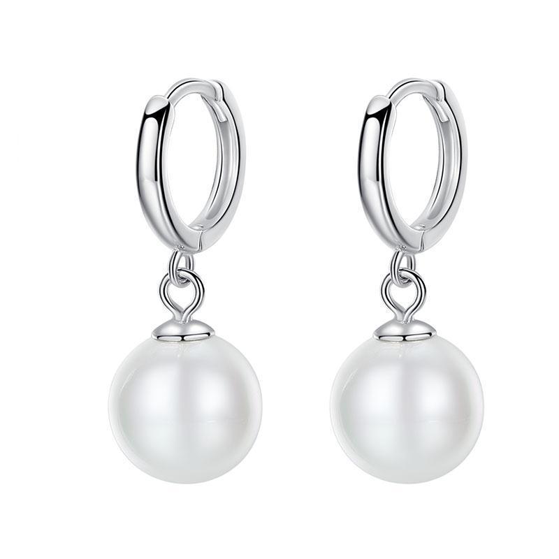 Pearl Earrings Temperament Simple And Light Luxury Female Ear Rings-Jewearrings