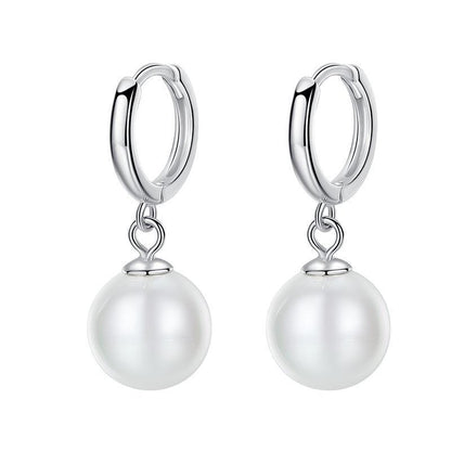 Pearl Earrings Temperament Simple And Light Luxury Female Ear Rings-Jewearrings