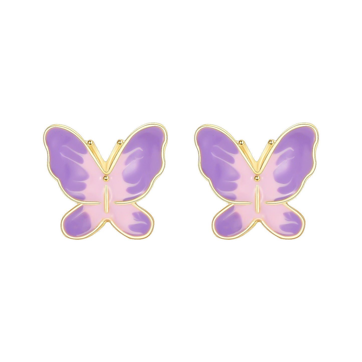 Super Fairy Purple Bow Stud Earrings Women-Jewearrings