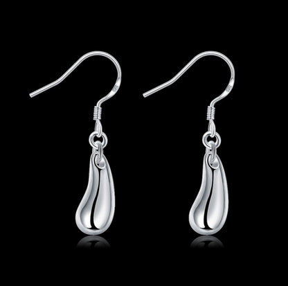 Women's Fashion Silver Waterdrop Shape Earrings-Jewearrings