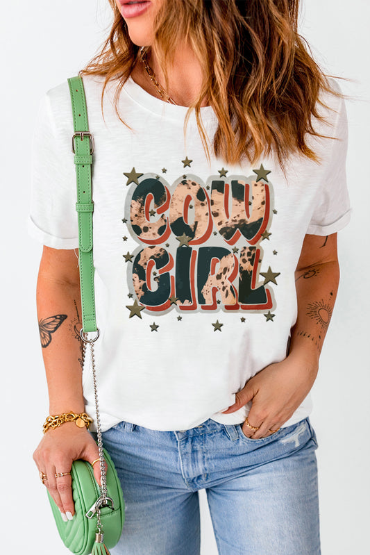 COWGIRL Graphic Tee Shirt-Jewearrings