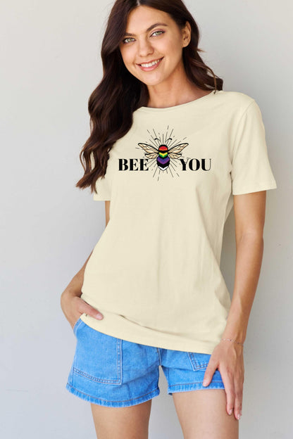 Simply Love Full Size BEE YOU Graphic T-Shirt-Jewearrings