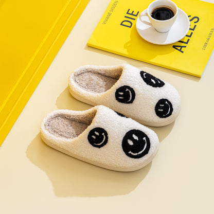 Melody Smiley Face Slippers-Jewearrings