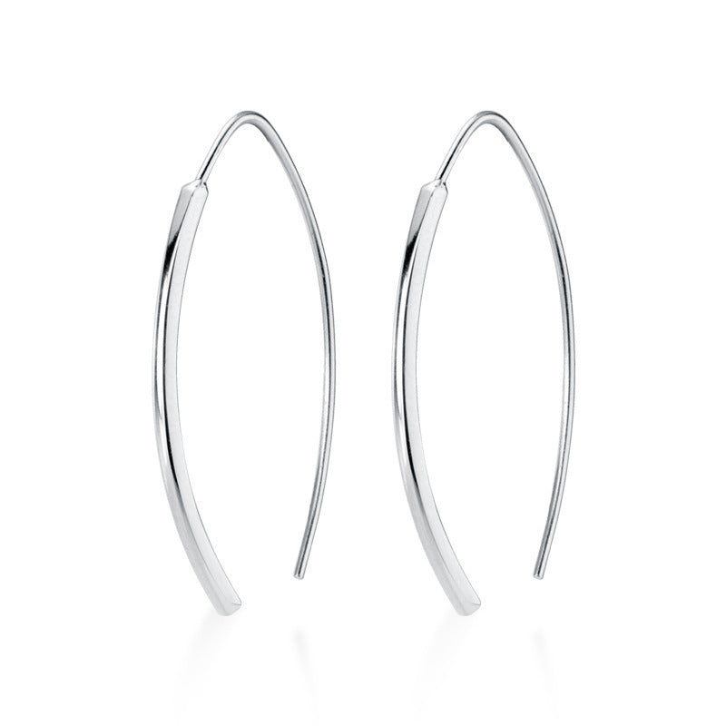 Women's S925 Silver U-shaped Earrings-Jewearrings