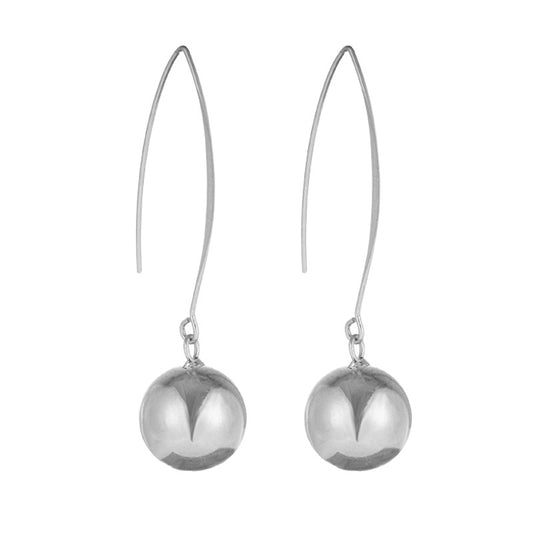 Simple Korean Personality Pearl Geometric Earrings Female Earrings-Jewearrings