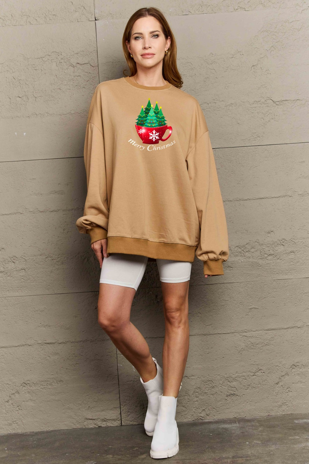 Simply Love Full Size MERRY CHRISTMAS Graphic Sweatshirt-Jewearrings