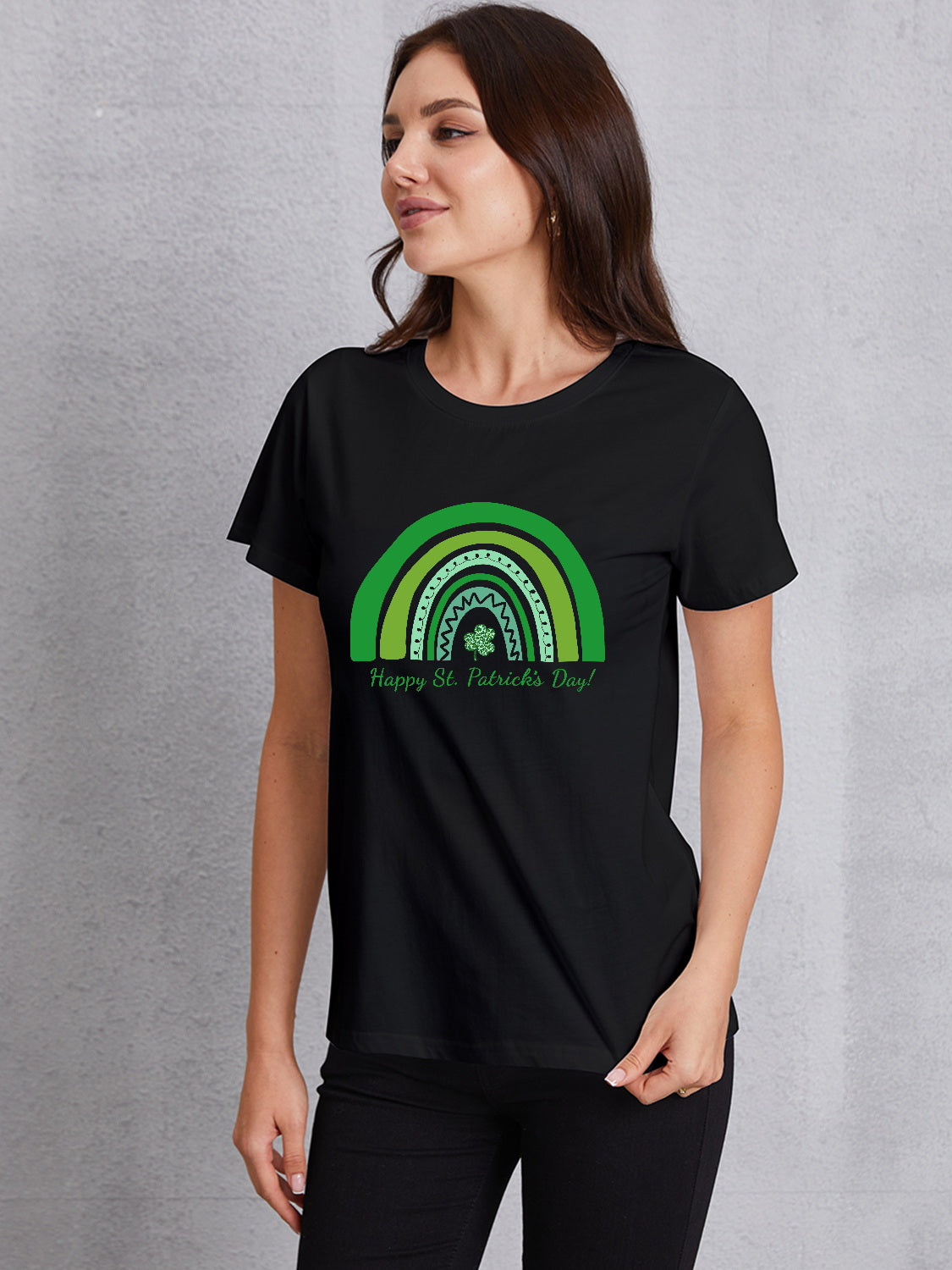 HAPPY ST. PATRICK'S DAY Round Neck T-Shirt-Jewearrings