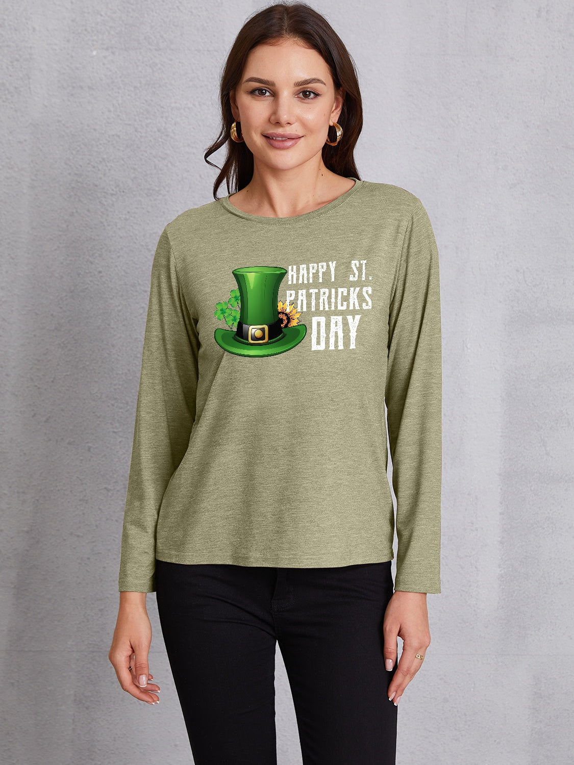 HAPPY ST. PATRICK'S DAY Round Neck T-Shirt-Jewearrings