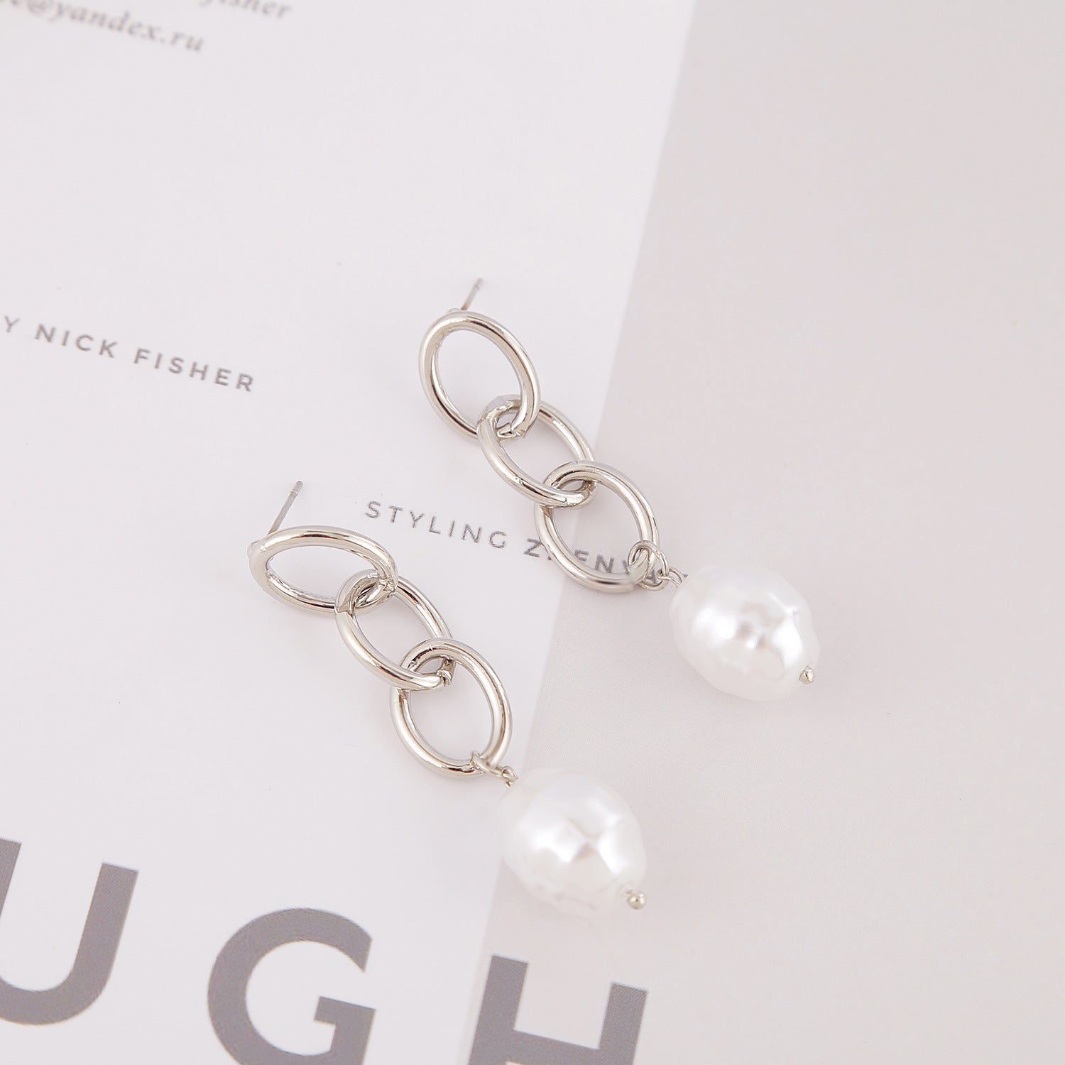 Ladies New Exquisite Pearl Earrings-Jewearrings