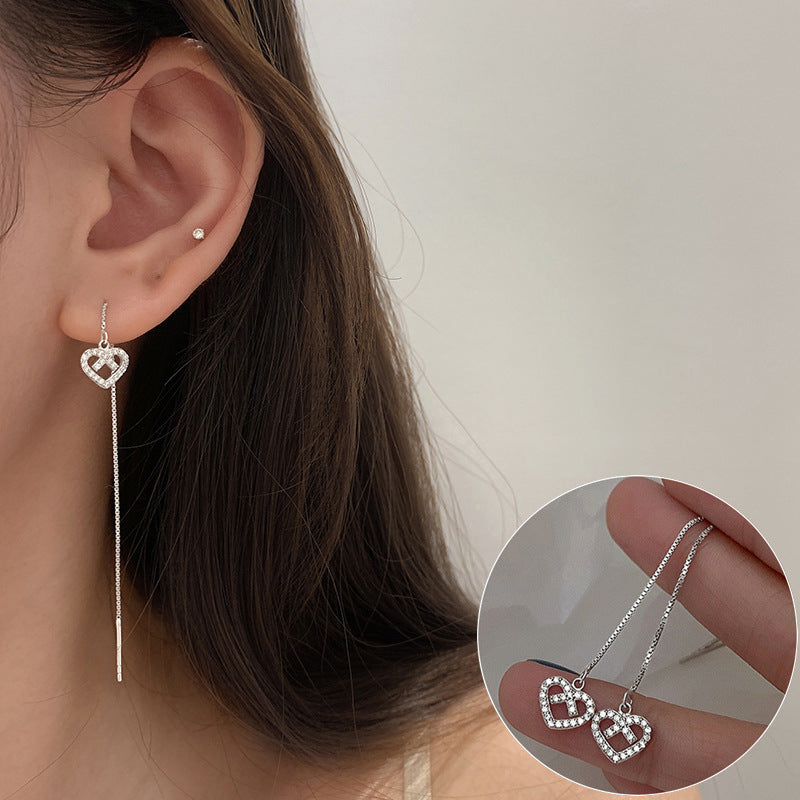 Korean Version Of 925 Silver Personality Lava Earrings Female-Jewearrings