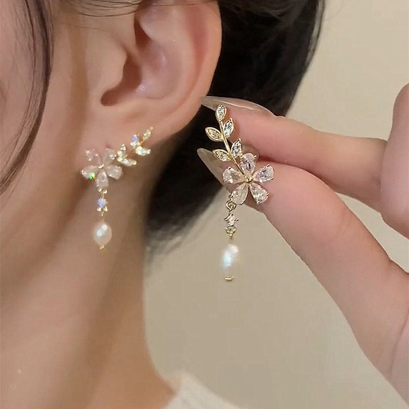 Tassel Pearl Earrings With A Premium Feel-Jewearrings