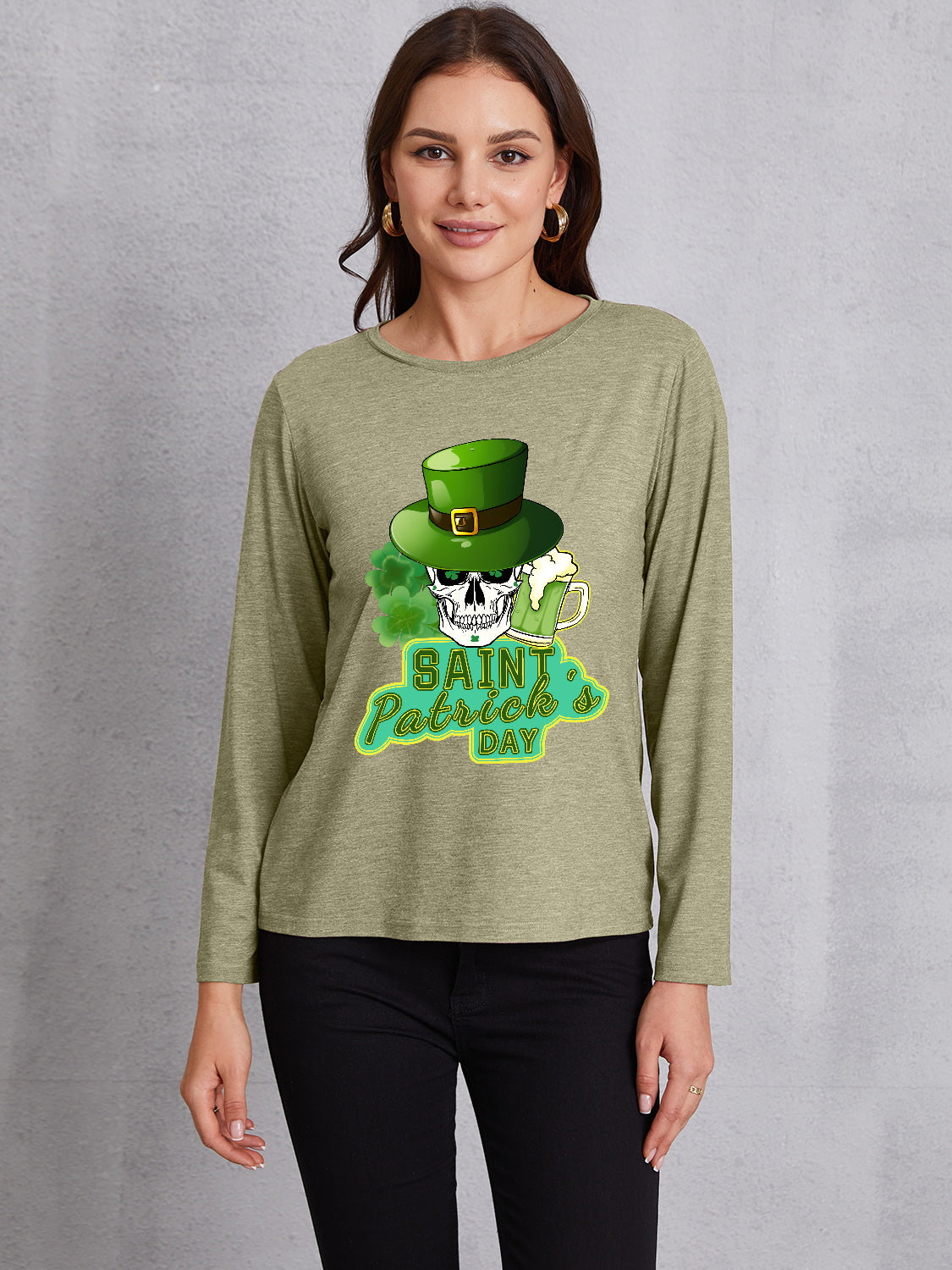 SAINT PATRICK'S DAY Round Neck T-Shirt-Jewearrings