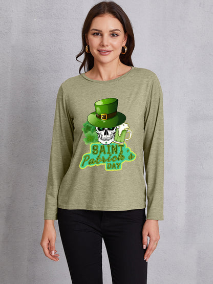 SAINT PATRICK'S DAY Round Neck T-Shirt-Jewearrings