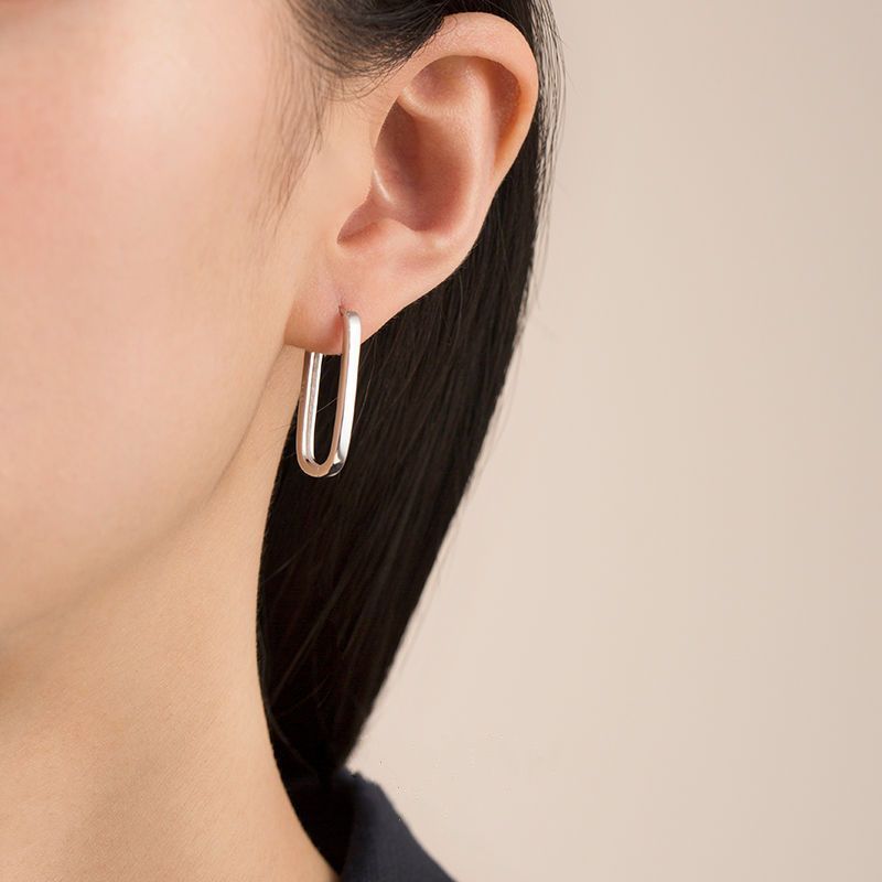 New S925 Sterling Silver Trendy Earrings Temperamental Cold Style Petite Earrings Women-Jewearrings