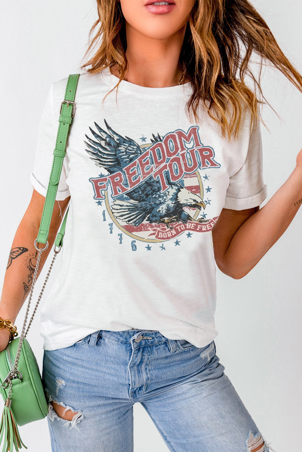 FREEDOM TOUR Graphic Tee-Jewearrings