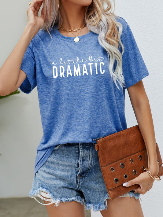 A LITTLE BIT DRAMATIC Graphic Tee-Jewearrings