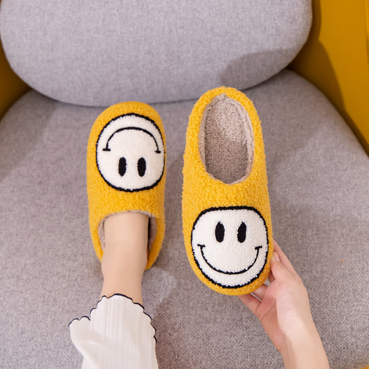 Melody Smiley Face Slippers-Jewearrings