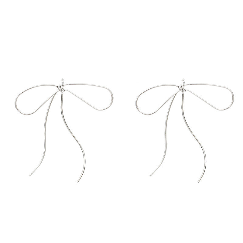 Simple Bow Earrings Are Exaggerated And Fashionable-Jewearrings