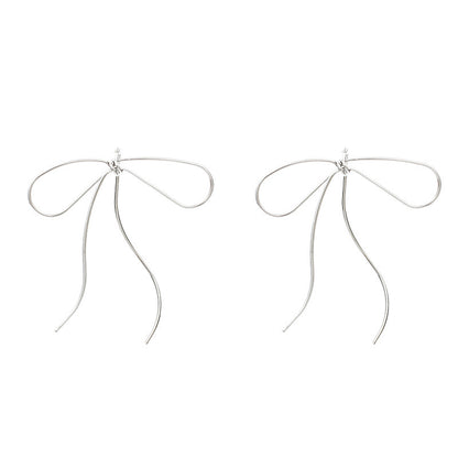 Simple Bow Earrings Are Exaggerated And Fashionable-Jewearrings