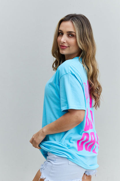 Sweet Claire "More Beach Days" Oversized Graphic T-Shirt-Jewearrings